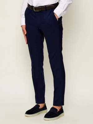 Joop! Wełniane spodnie | Slim Fit granatowy
