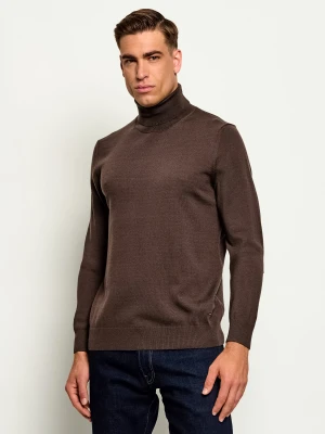 Joop! Wełniany golf Donte | Regular Fit brązowy
