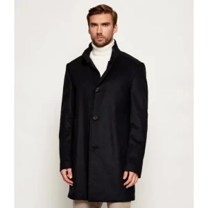 Joop! Wełniany płaszcz 17 JC-21Maron | z dodatkiem kaszmiru