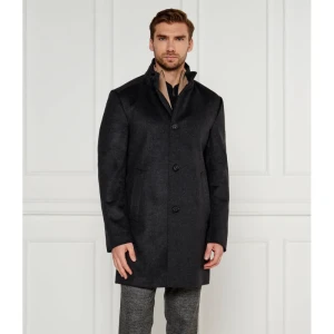 Joop! Wełniany płaszcz 17 JC-21Maron | z dodatkiem kaszmiru