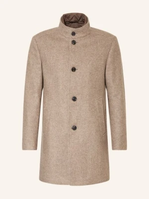 Joop! Wełniany Płaszcz Maico Z Odpinanym Kołnierzem beige