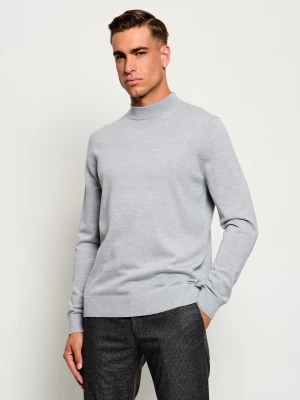 Joop! Wełniany półgolf Davide | Modern fit szary