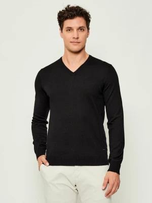 Joop! Wełniany sweter 17 JK-02Damien | Regular Fit czarny