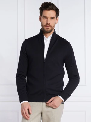 Joop! Wełniany sweter 17 JK-06Davis | Regular Fit granatowy
