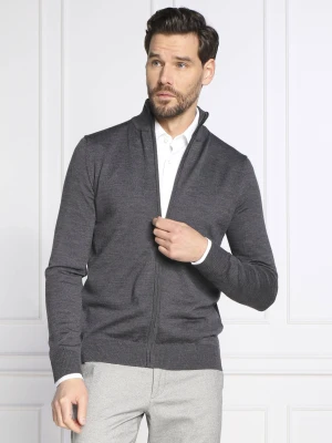 Joop! Wełniany Sweter 17 JK-06Davis | Regular Fit szary