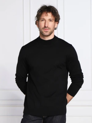 Joop! Wełniany sweter Davide | Regular Fit czarny