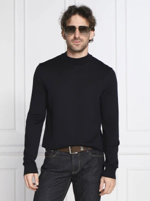 Joop! Wełniany sweter Davide | Regular Fit czarny