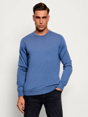 Joop! Wełniany sweter Denny | Regular Fit niebieski