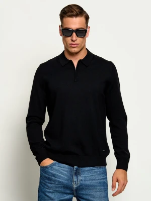 Joop! Wełniany sweter Dondor | Modern fit czarny