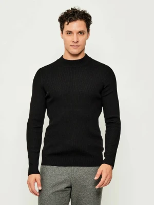 Joop! Wełniany sweter Donteo | Modern fit czarny