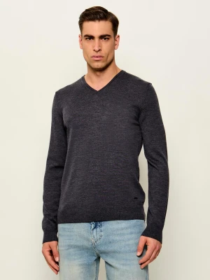Joop! Wełniany sweter JK-02Damien | Regular Fit grafitowy