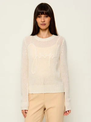 Joop! Wełniany sweter Korin | Regular Fit biały