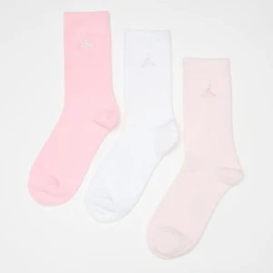 Jordan 3 PACK - SUPER SOFT COZY  CREW medium soft pink uniseks Skarpety wielokolorowy rozmiar Odzież