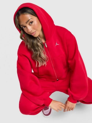 Jordan Bluza Rozpinana Z Kapturem W Brk Flc Crp czerwony