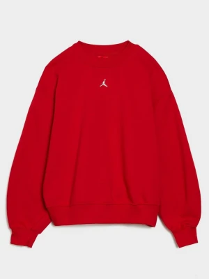 Jordan Bluza W Brooklyn Fleece Crew Bb czerwony