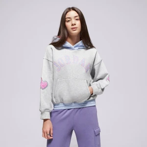 Jordan Bluza Z Kapturem Jdg Blue Jeans & Bling Po Hood Girl szary