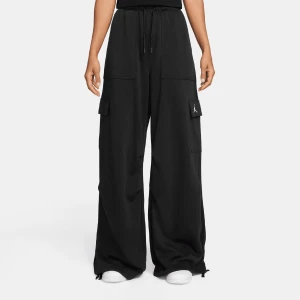 Jordan Brooklyn Fleece French Terry Cargo Pant kobiety Spodnie dresowe czarny rozmiar Odzież
