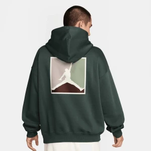 Jordan Brooklyn Fleece Graphic Hoodie mężczyźni Bluzy zielony rozmiar Odzież