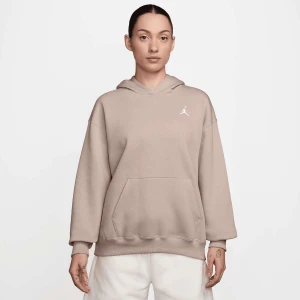Jordan Brooklyn Fleece Hoodie kobiety Bluzy beż rozmiar Odzież