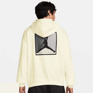 Jordan Brooklyn Graphic Pullover Hoodie mężczyźni Bluzy szary rozmiar Odzież