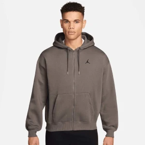 Jordan Brooklyn Oversized Full Zip Hoodie mężczyźni Bluzy brązowy rozmiar Odzież