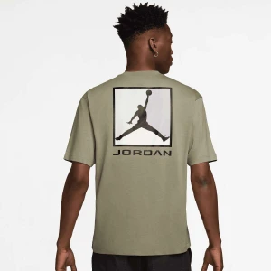 Jordan Brooklyn Shortsleeve Crew mężczyźni T-Shirty i Polo zielony rozmiar Odzież