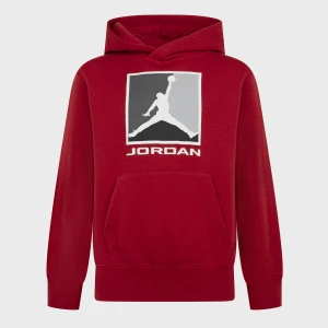 Jordan Essential Fleece Baseline Pullover uniseks T-Shirty i Topy czerwony rozmiar Odzież