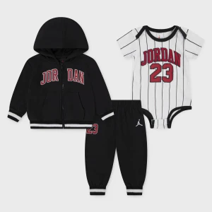 Jordan MJ 23 Jersey Full-Zip Set uniseks Rampersy i zestawy dla niemowląt czarny rozmiar Odzież