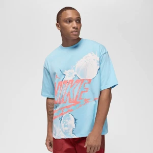 Jordan Reissue Oversized Short Sleeve Crew mężczyźni T-Shirty i Polo niebieski rozmiar Odzież