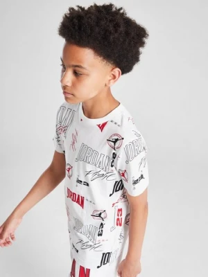 Jordan T-Shirt Arc Aop Tee Wht/blk/red