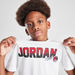 Jordan T-Shirt Colg Patch Tee Wht/rd B