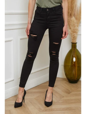 Joséfine Dżinsy "Livnat" - Skinny fit - w kolorze czarnym rozmiar: L