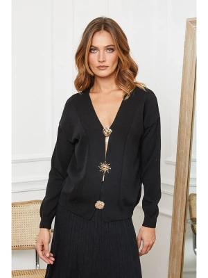 Joséfine Kardigan "Alabess" w kolorze czarnym rozmiar: M
