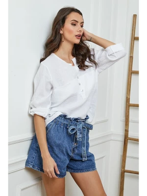 Joséfine Lniana bluzka w kolorze białym rozmiar: M