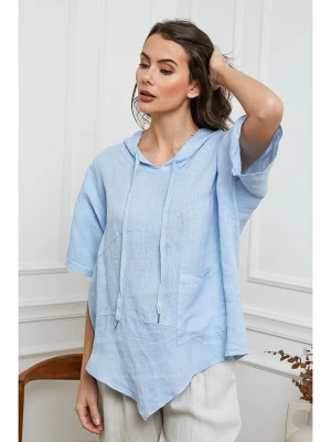 Joséfine Lniana bluzka w kolorze błękitnym rozmiar: XXL