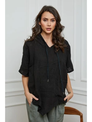 Joséfine Lniana bluzka w kolorze czarnym rozmiar: L