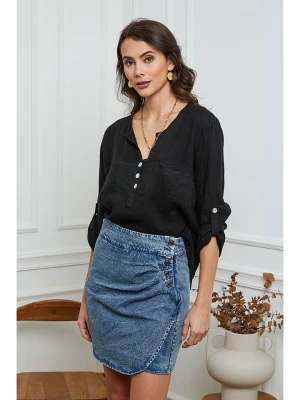 Joséfine Lniana bluzka w kolorze czarnym rozmiar: XXL