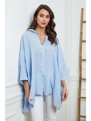Joséfine Lniana koszula w kolorze błękitnym rozmiar: XL