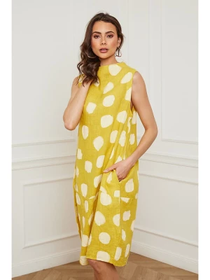 Joséfine Lniana sukienka "Azura" w kolorze żółtym rozmiar: S