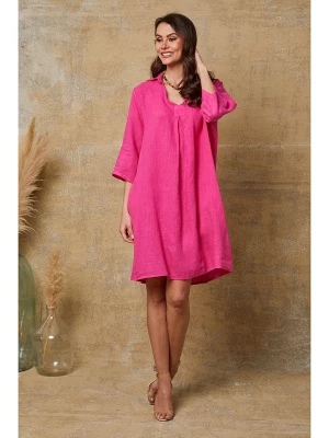 Joséfine Lniana sukienka "Mouna" w kolorze różowym rozmiar: XXL