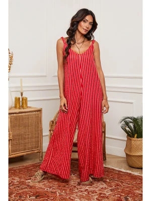 Joséfine Lniany kombinezon w kolorze czerwonym rozmiar: S