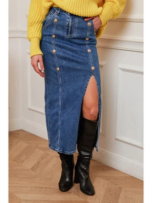 Joséfine Spódnica dżinsowa w kolorze niebieskim rozmiar: M