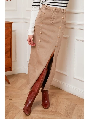 Joséfine Spódnica dżinsowa w kolorze szarobrązowym rozmiar: M