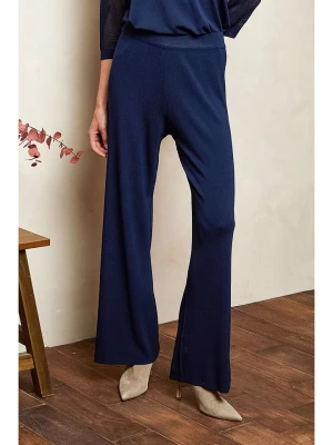 Joséfine Spodnie "Amitie" w kolorze granatowym rozmiar: S