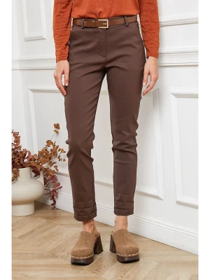 Joséfine Spodnie "Lorial" w kolorze brązowym rozmiar: M