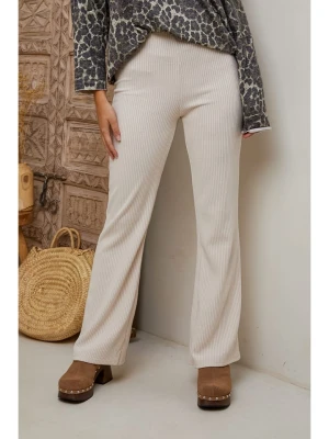 Joséfine Spodnie "Vittoria" w kolorze beżowym rozmiar: L