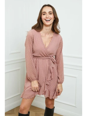 Joséfine Sukienka "Andrea" w kolorze szaroróżowym rozmiar: M