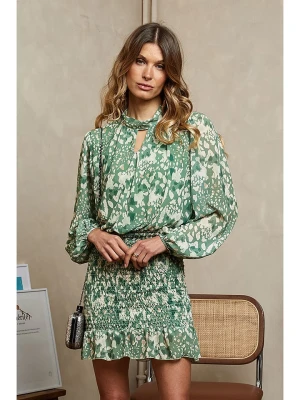 Joséfine Sukienka "Blee" w kolorze zielono-białym rozmiar: S
