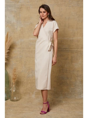 Joséfine Sukienka "Bruneli" w kolorze kremowym rozmiar: XXL