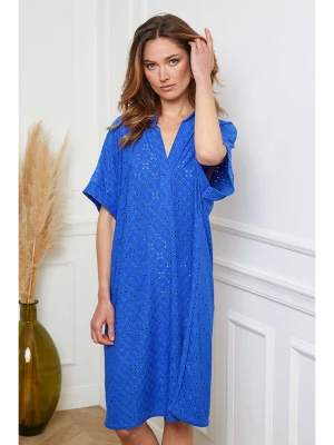 Joséfine Sukienka "Delia" w kolorze niebieskim rozmiar: M